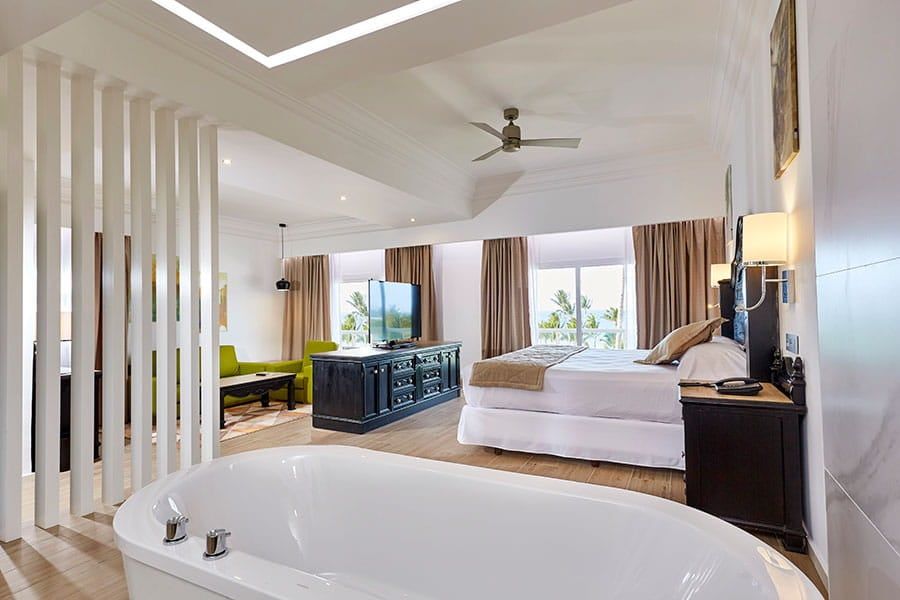 Guest room at Hotel Riu Palace Punta Cana
