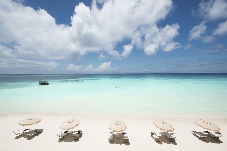 Beach at Hotel Riu Palace Swahili