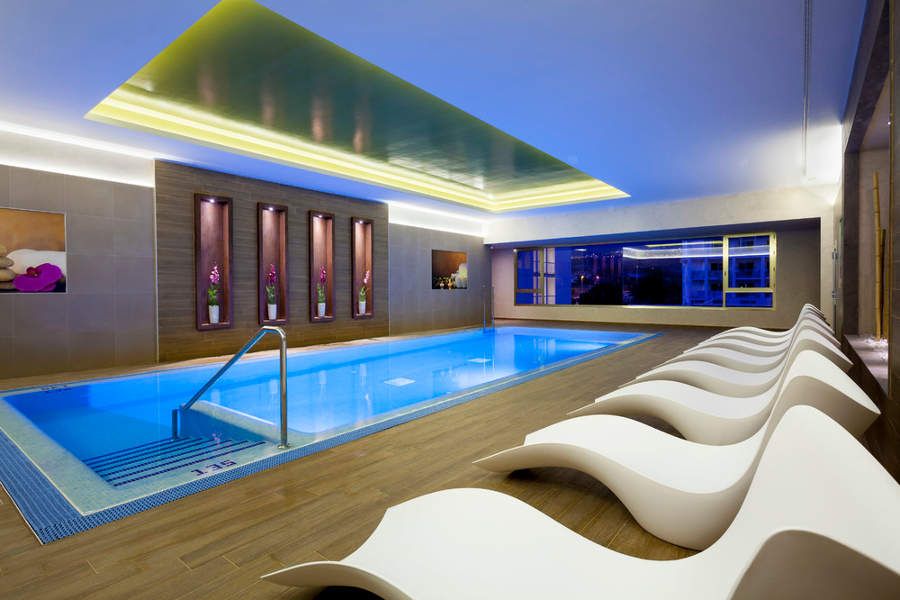 Swimming pool area at Hotel Riu Palace Tenerife