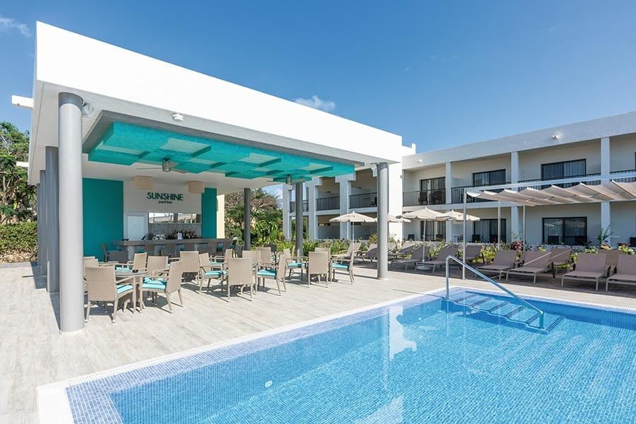 Swimming pool area at Hotel Riu Palace Zanzibar
