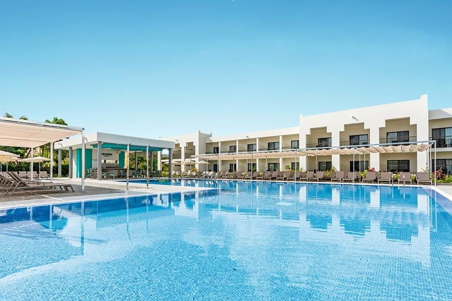 Swimming pool area at Hotel Riu Palace Zanzibar