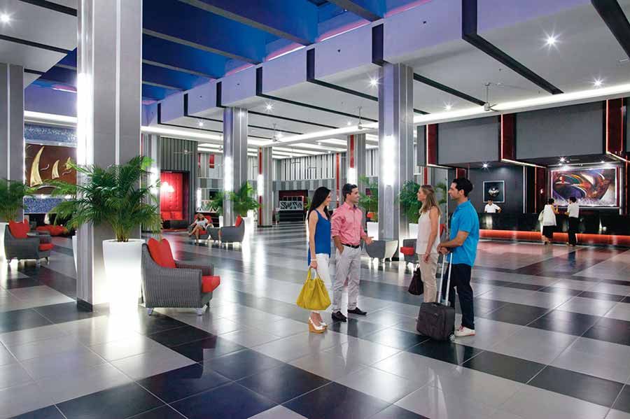 Resort exterior at Hotel Riu Playa Blanca