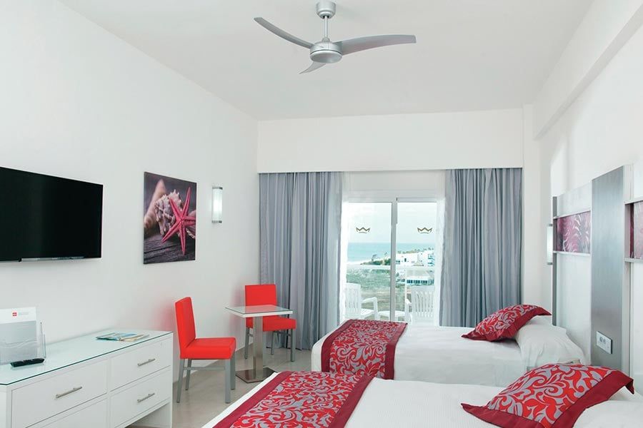 Guest room at Hotel Riu Playa Blanca