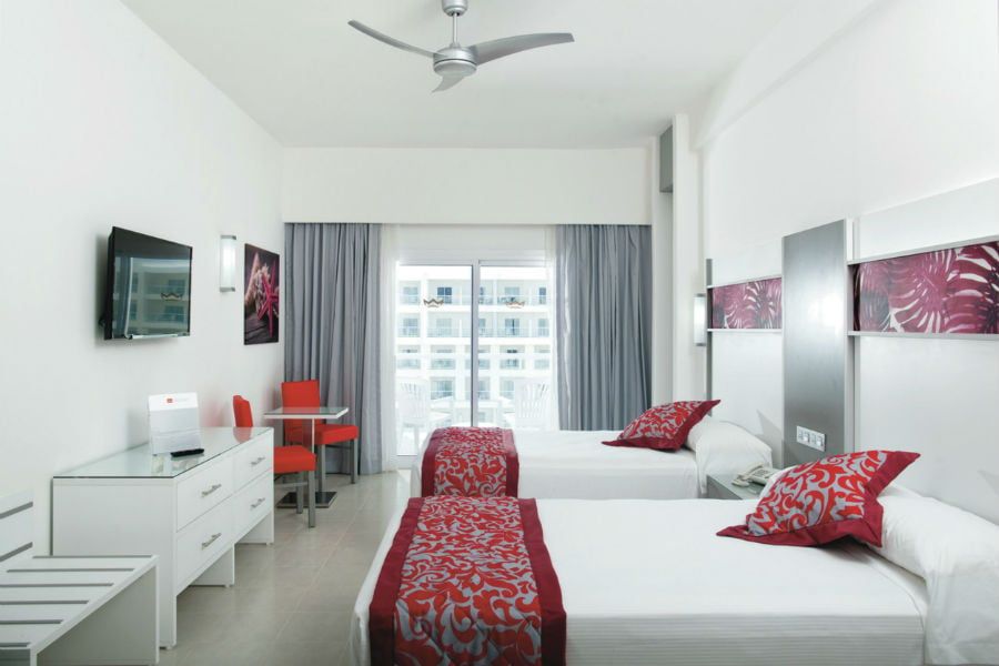 Guest room at Hotel Riu Playa Blanca
