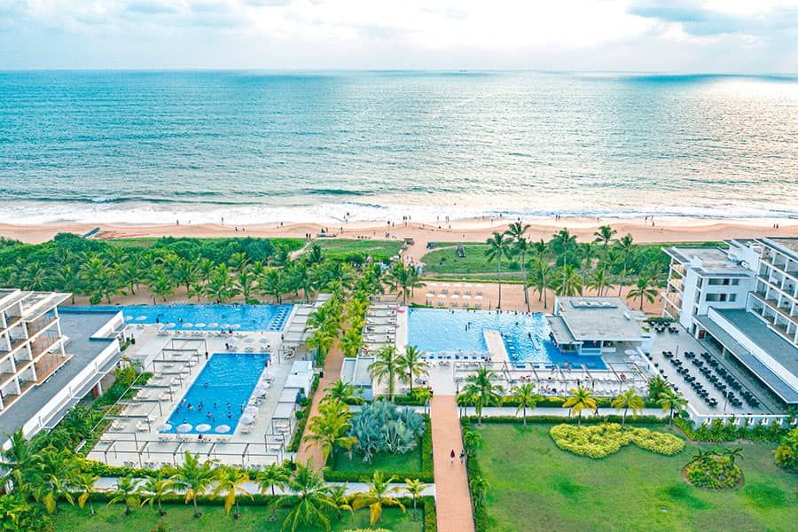 Swimming pool area at Hotel Riu Sri Lanka