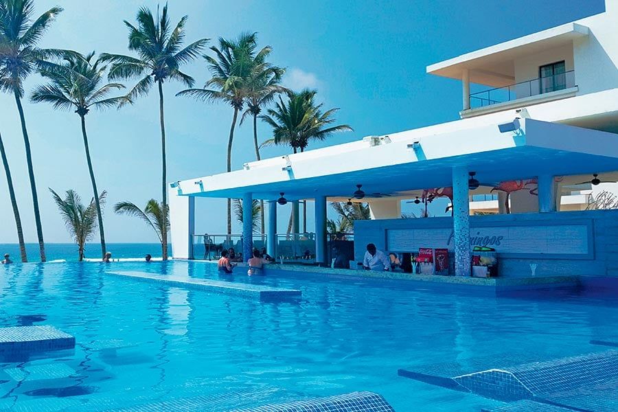 Swimming pool area at Hotel Riu Sri Lanka