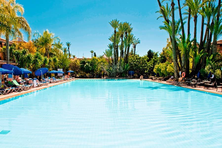 Swimming pool area at Hotel Riu Tikida Garden