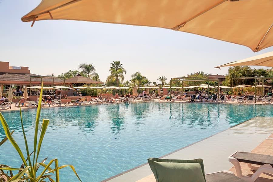 Swimming pool area at Hotel Riu Tikida Palmeraie