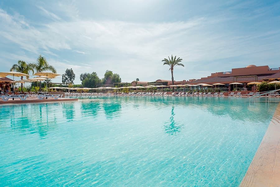 Swimming pool area at Hotel Riu Tikida Palmeraie