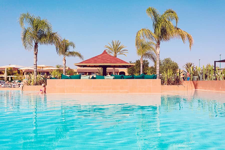 Swimming pool area at Hotel Riu Tikida Palmeraie