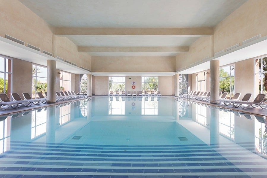 Swimming pool area at Hotel Riu Tikida Palmeraie