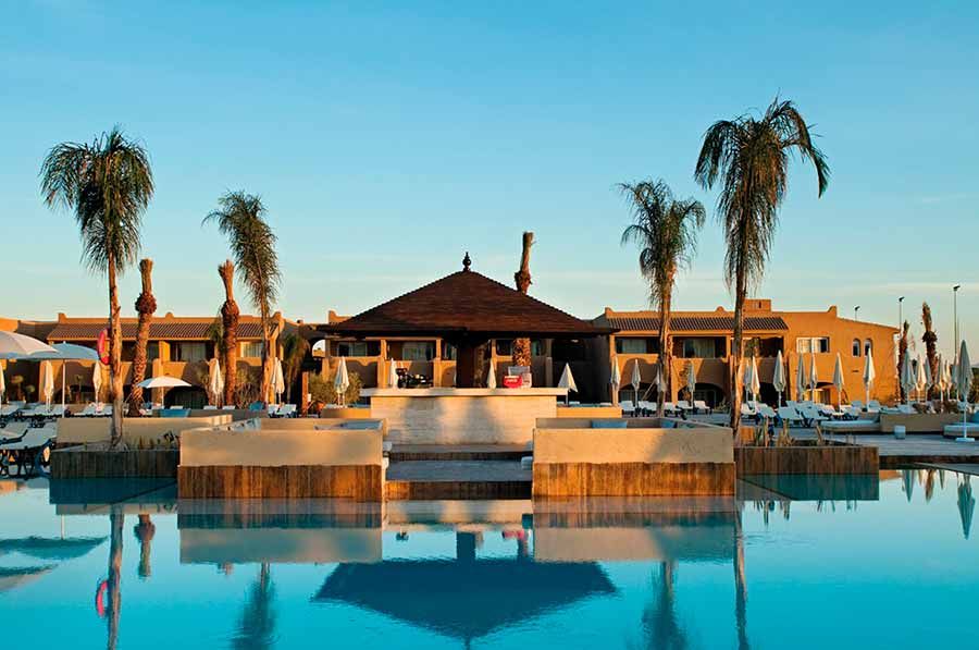 Swimming pool area at Hotel Riu Tikida Palmeraie