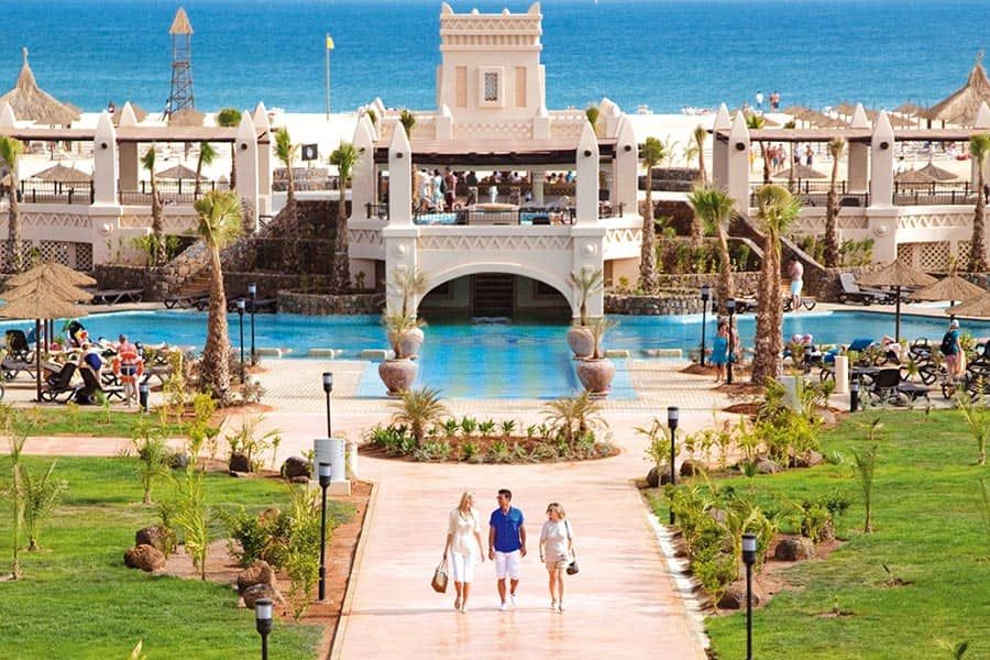 Swimming pool area at Hotel Riu Touareg