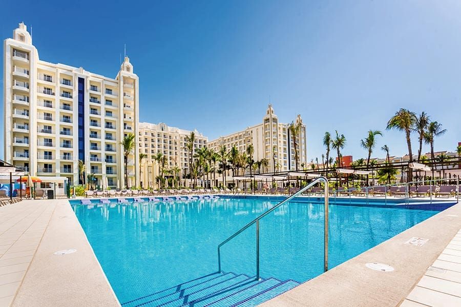 Swimming pool area at Hotel Riu Vallarta