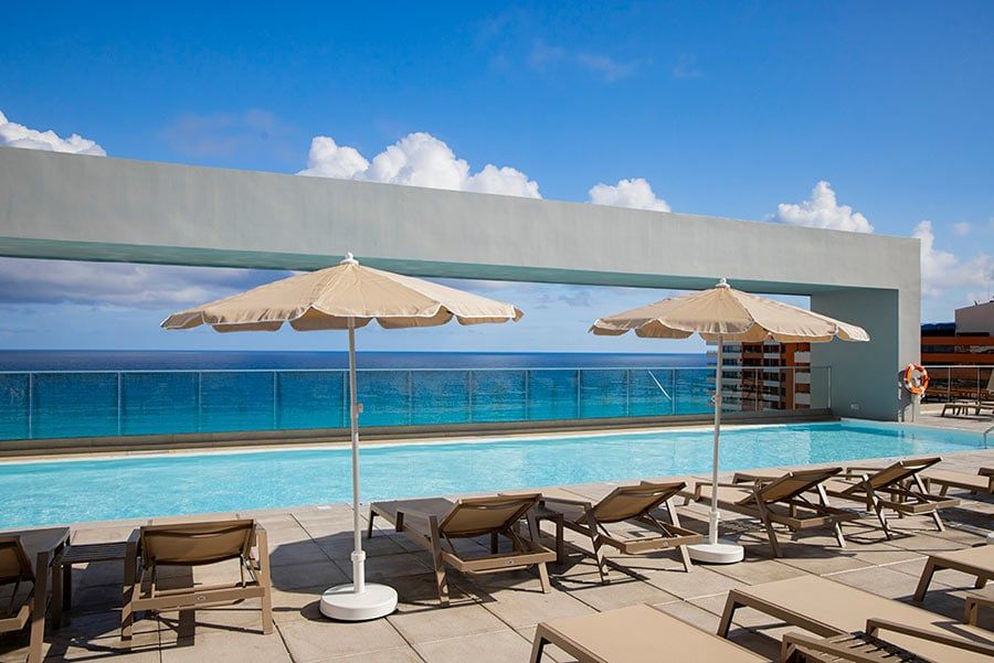 Swimming pool area at Hotel Riu Ventura