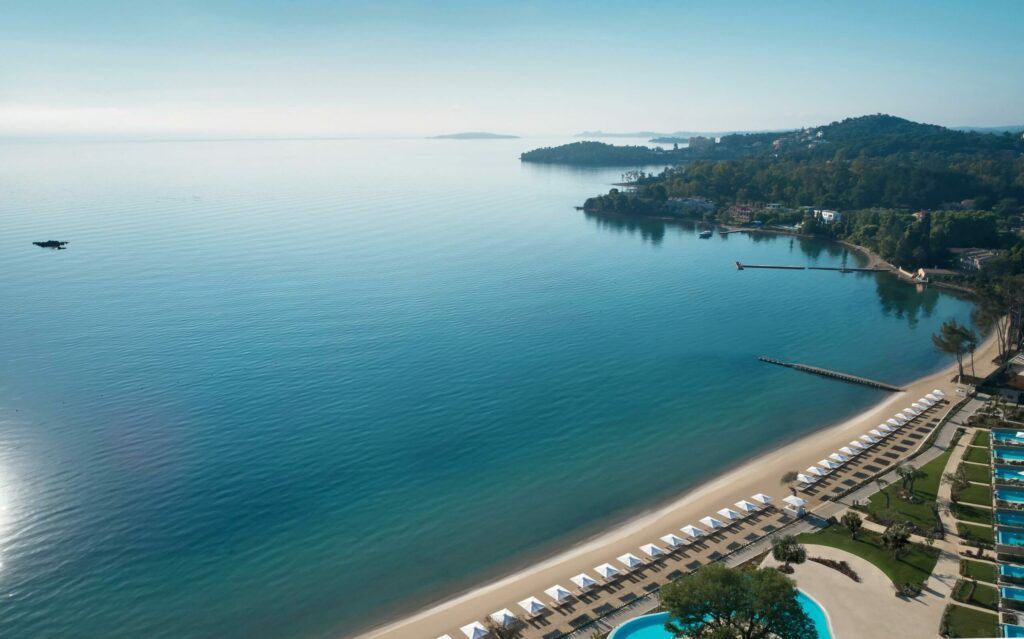 Resort exterior at Ikos Dassia