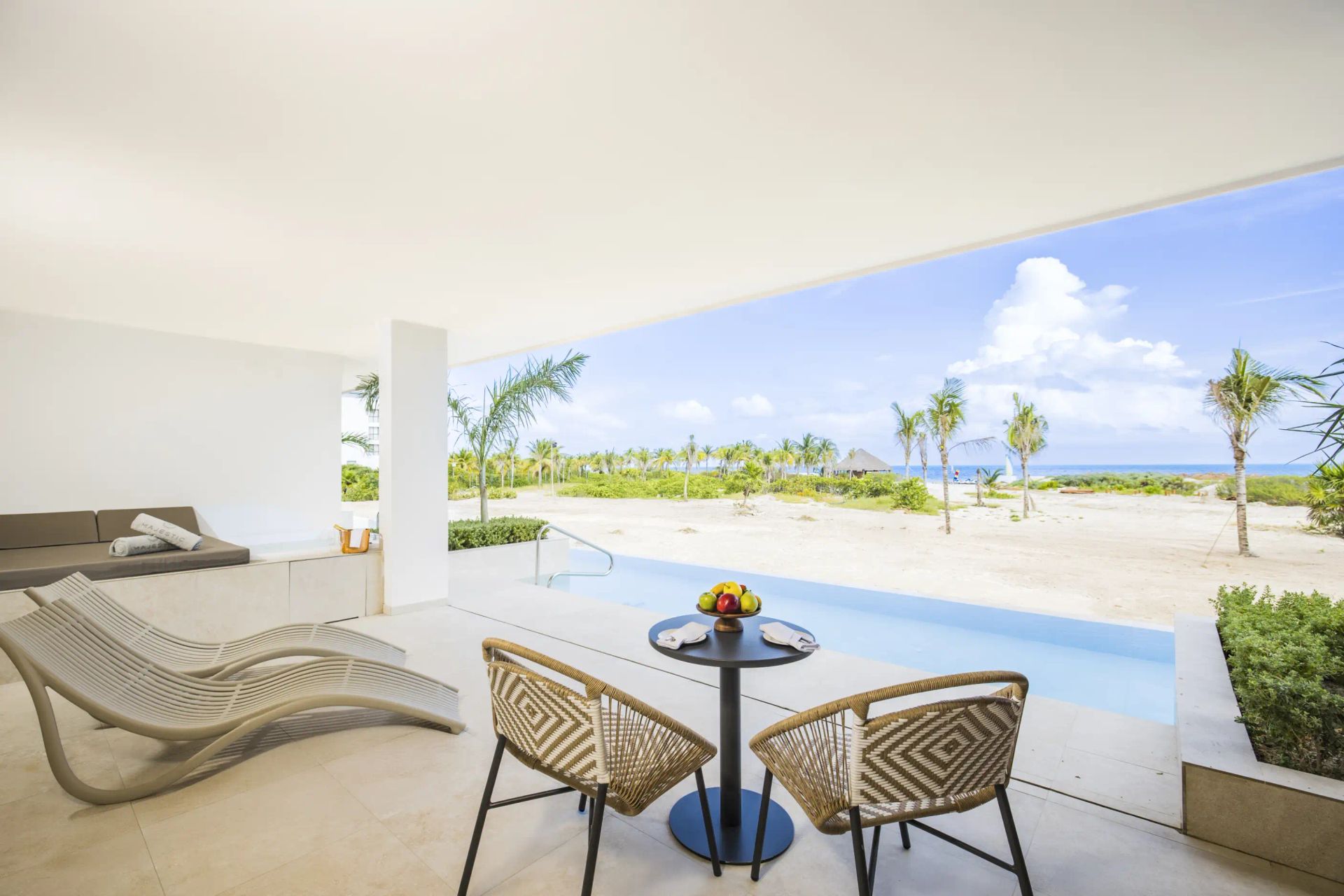 Guest room at Majestic Mirage Costa Mujeres - All-Suite Resort