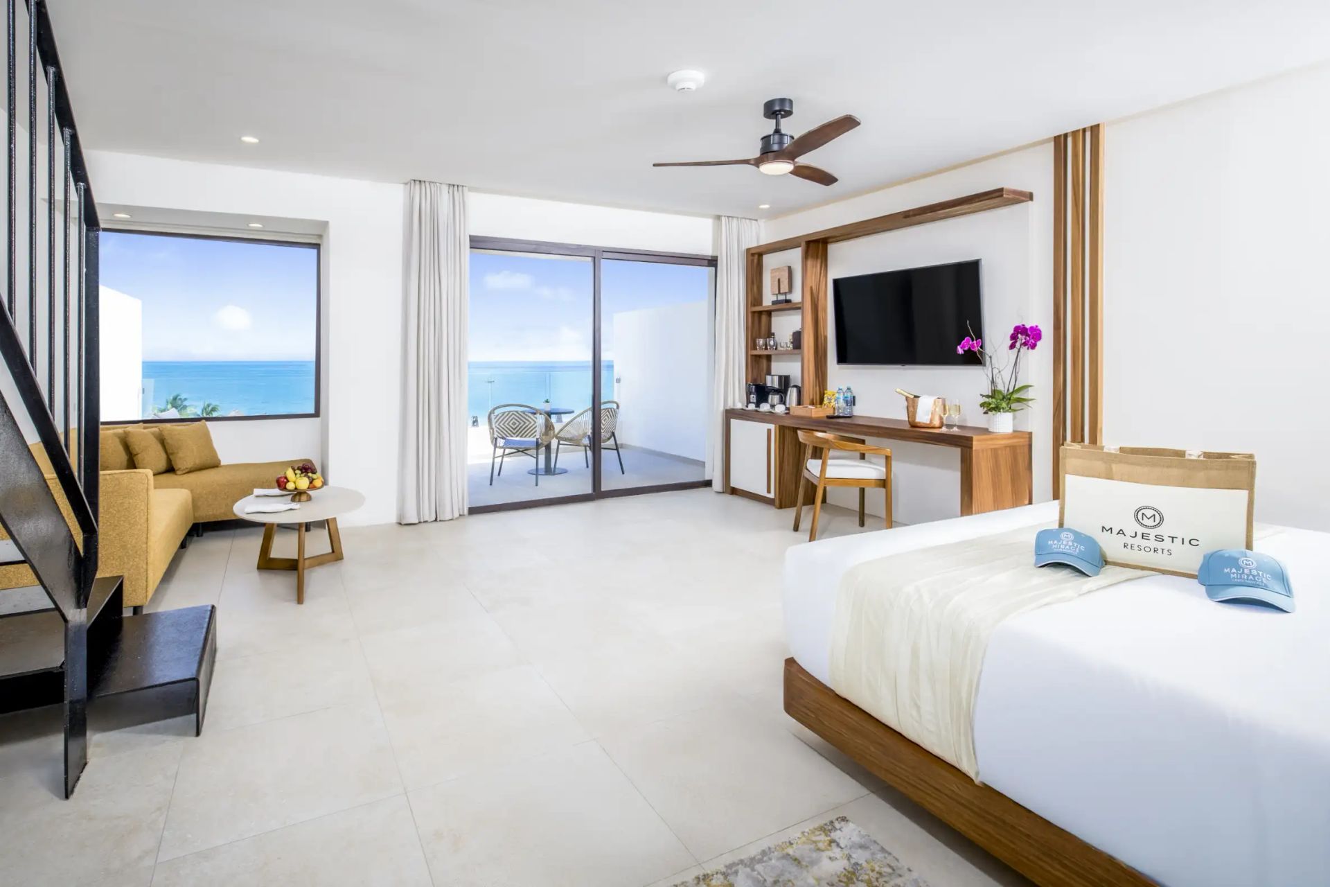 Guest room at Majestic Mirage Costa Mujeres - All-Suite Resort