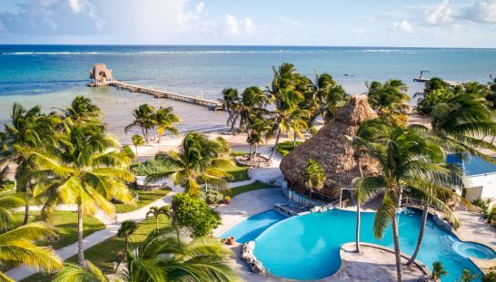 Resort exterior at Margaritaville Beach Resort Ambergris Caye, Belize