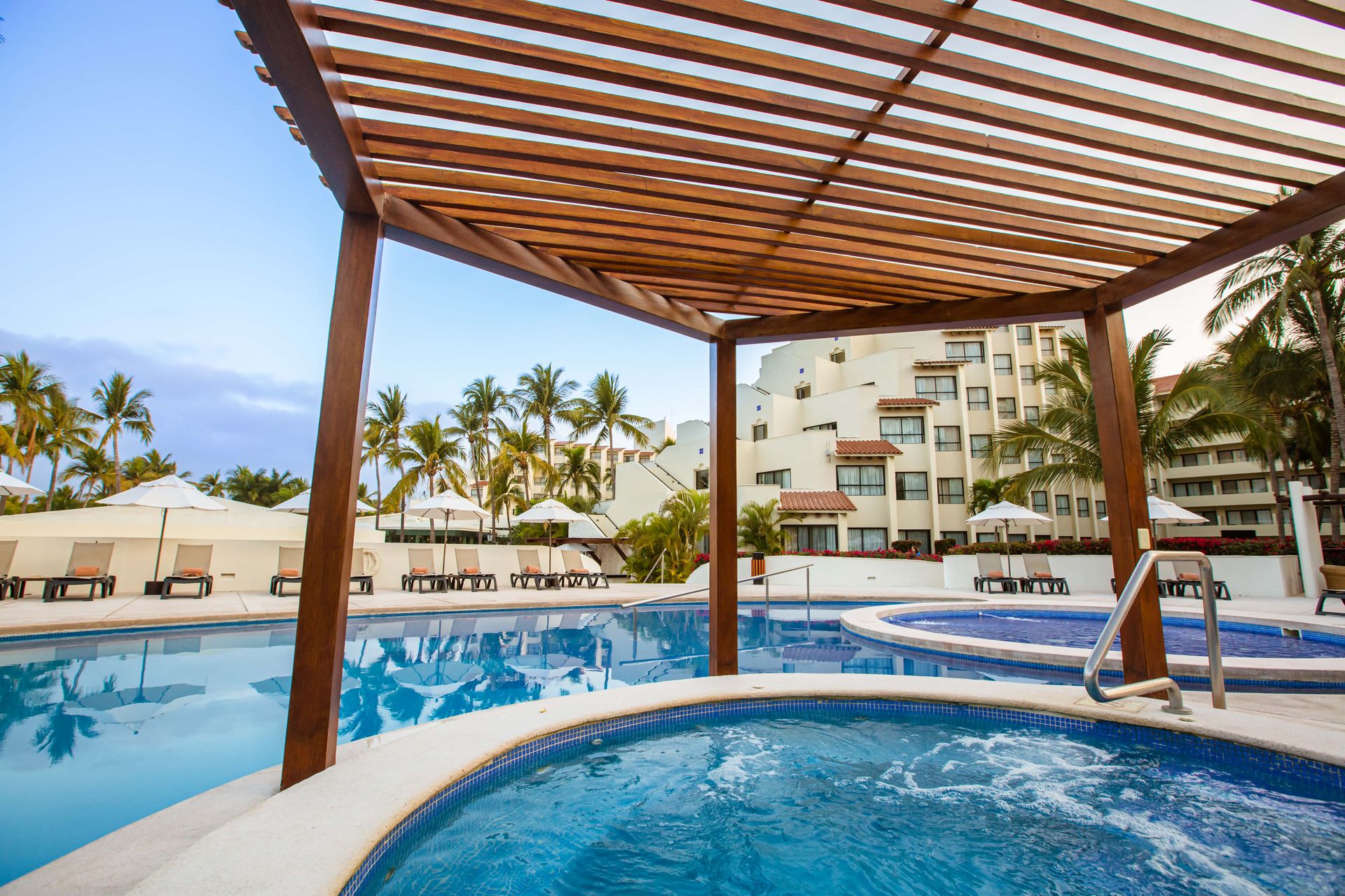 Swimming pool area at Occidental Nuevo Vallarta