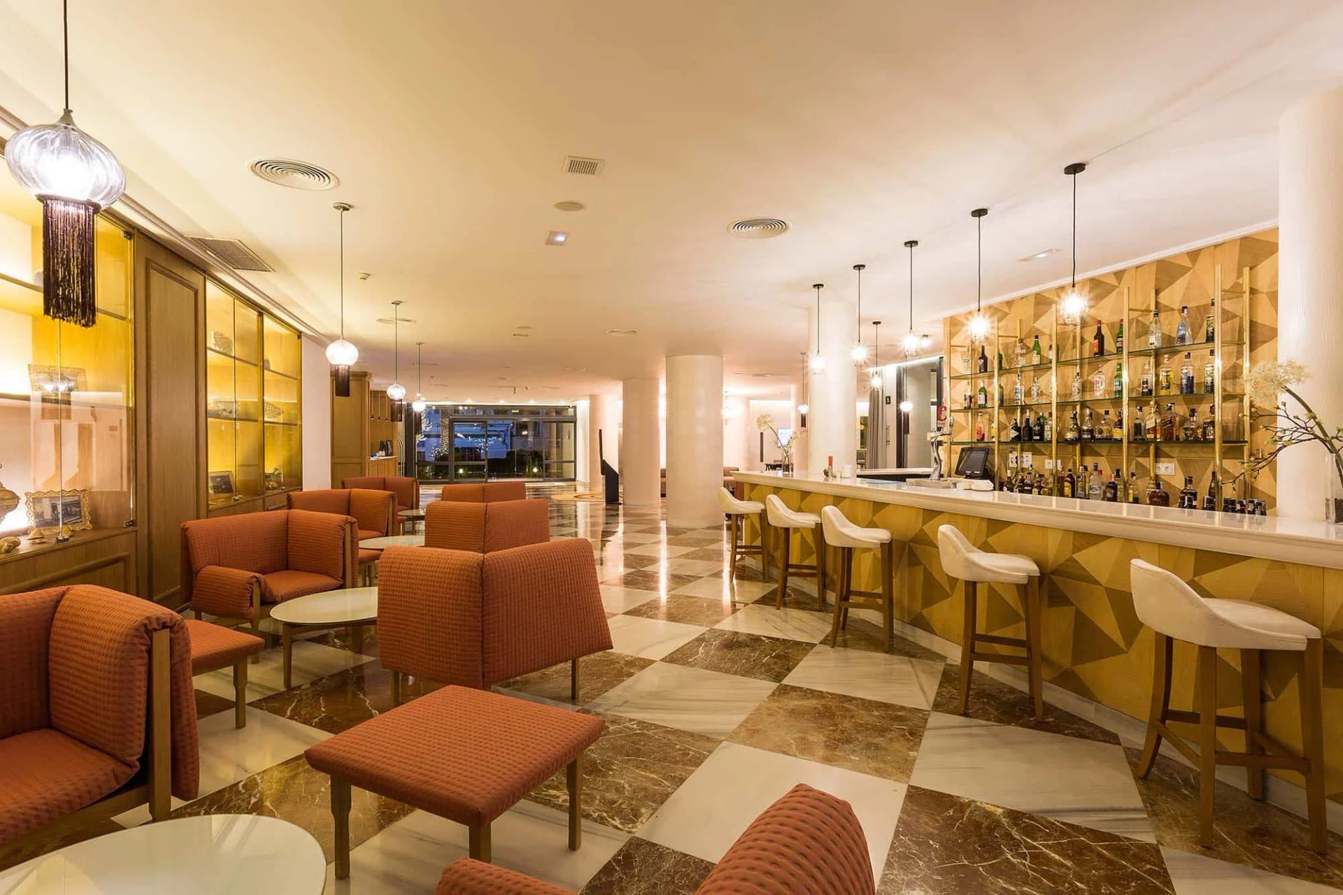 Lobby & bar at Palladium Hotel Palmyra, Trademark Collection