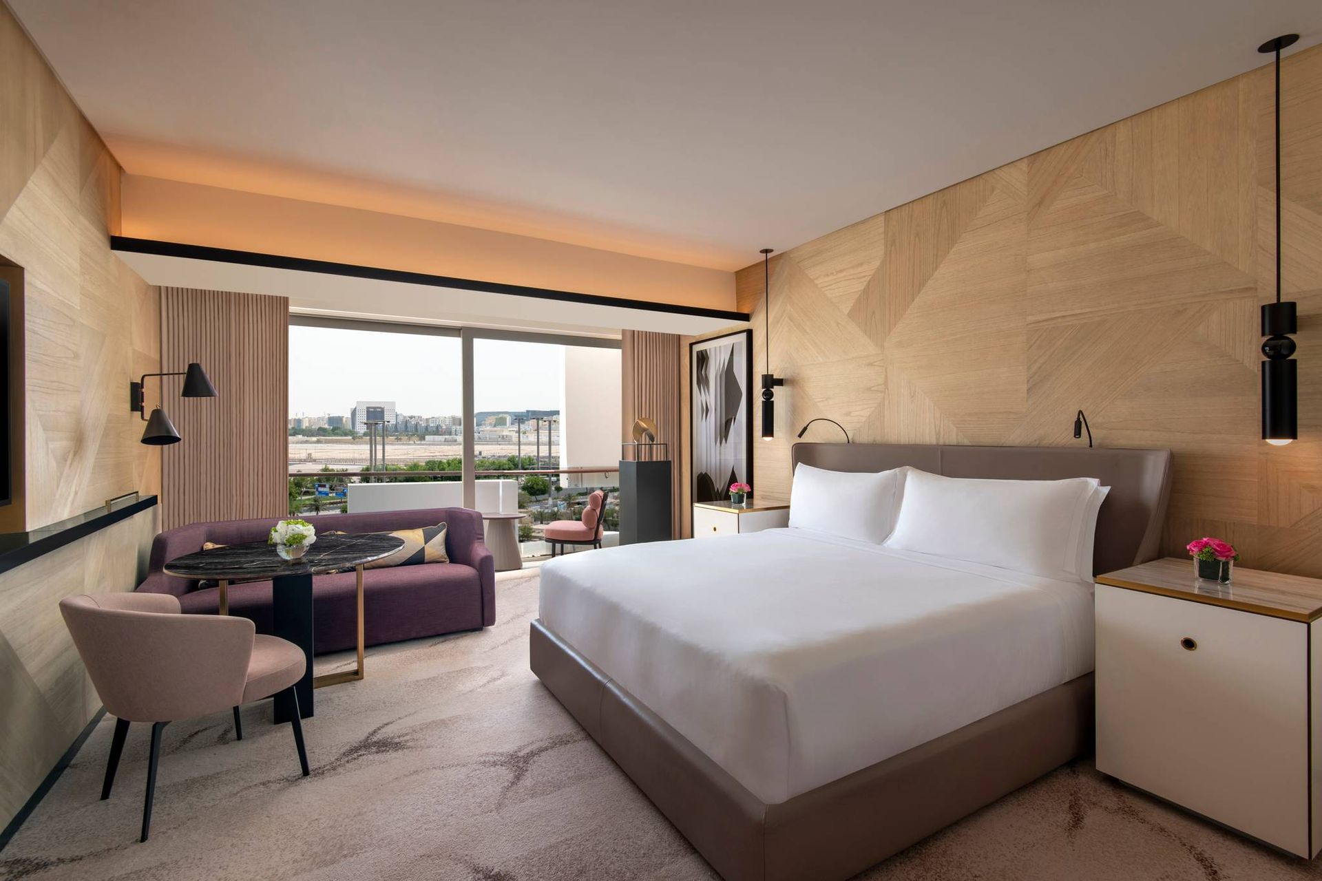 Guest room at Rixos Gulf Hotel Doha