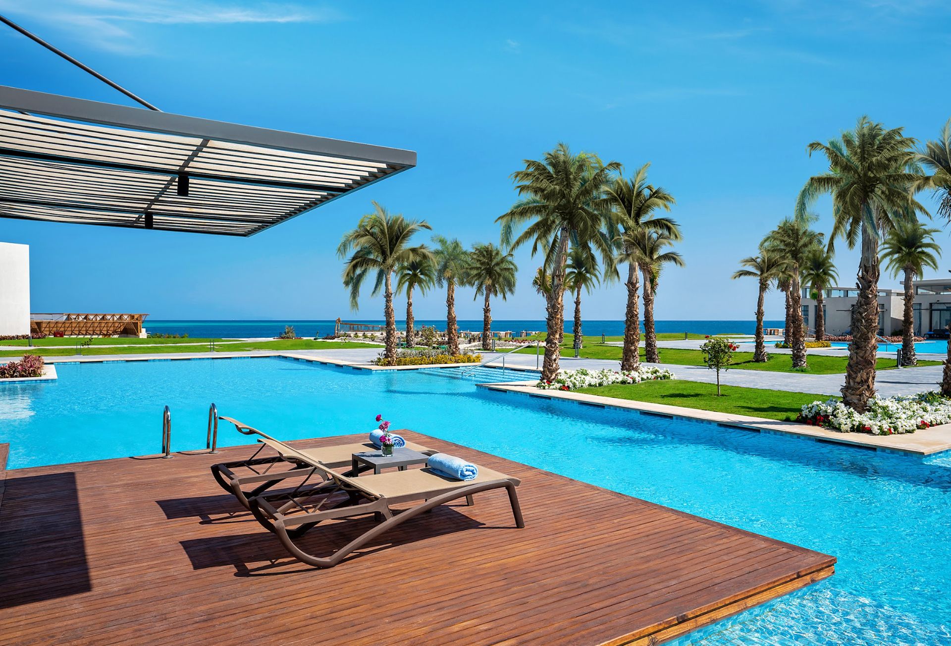Swimming pool at Rixos Premium Magawish Suites and Villas
