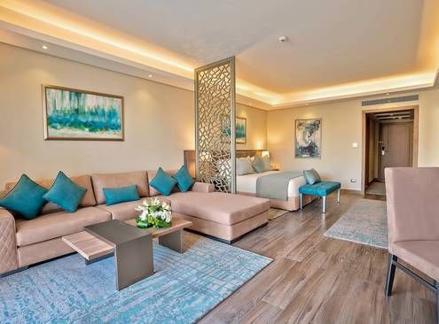 Guest room at Rixos Premium Magawish Suites and Villas