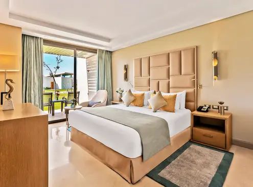 Guest room at Rixos Premium Magawish Suites and Villas