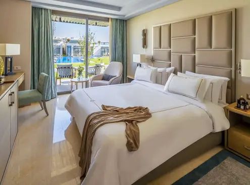 Guest room at Rixos Premium Magawish Suites and Villas