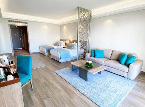 Guest room at Rixos Premium Magawish Suites and Villas