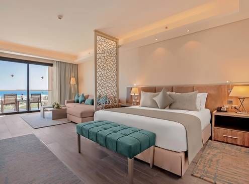 Guest room at Rixos Premium Magawish Suites and Villas