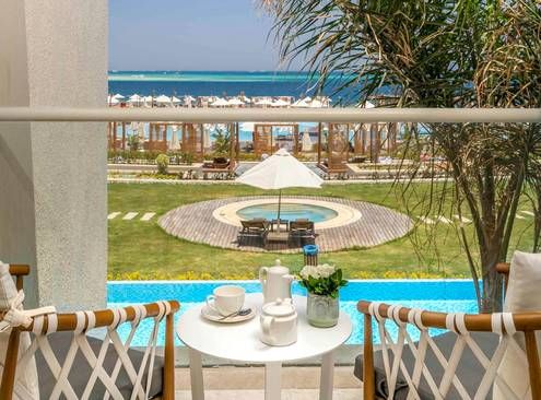 Guest room at Rixos Premium Magawish Suites and Villas