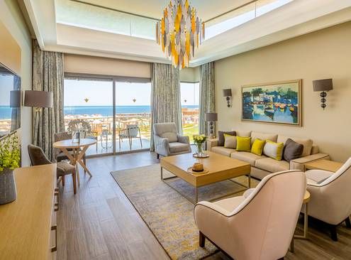 Guest room at Rixos Premium Magawish Suites and Villas