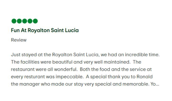 Guest room at Royalton Saint Lucia, Autograph Collection All-Inclusive Resort