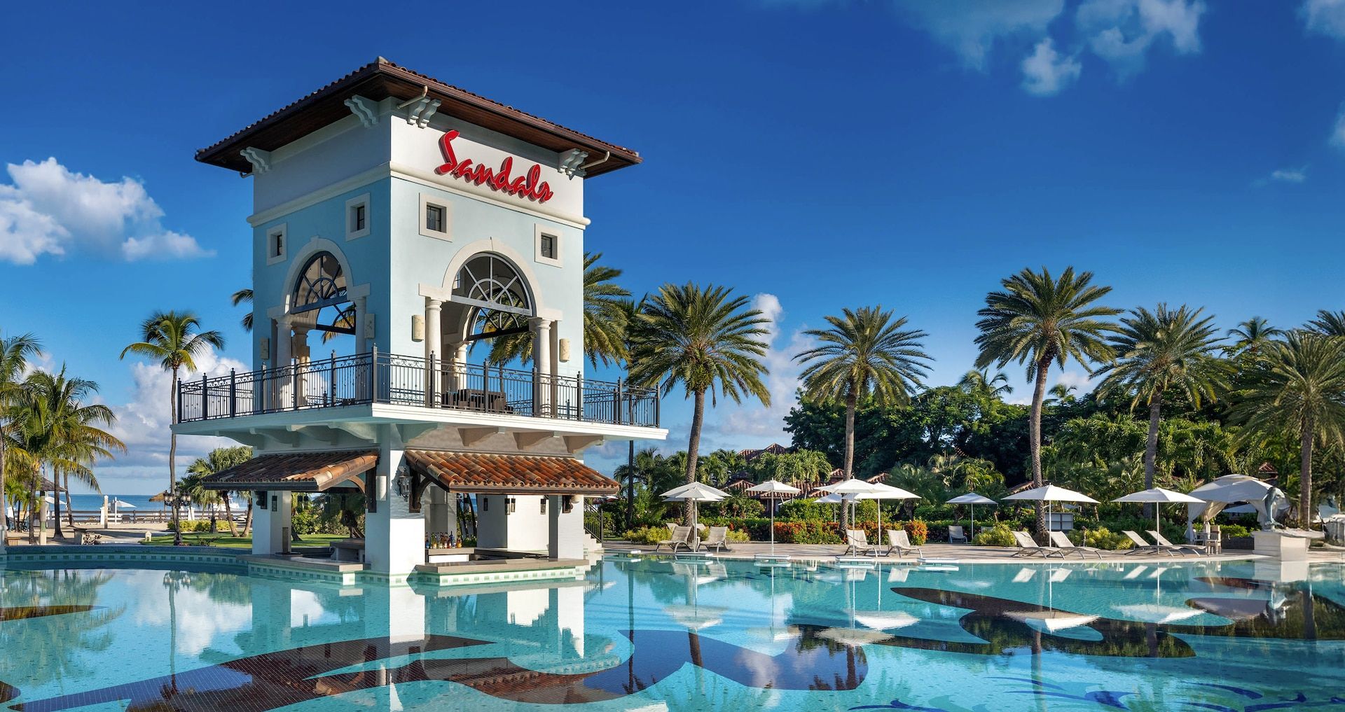 Resort exterior at Sandals Grande Antigua Resort & Spa
