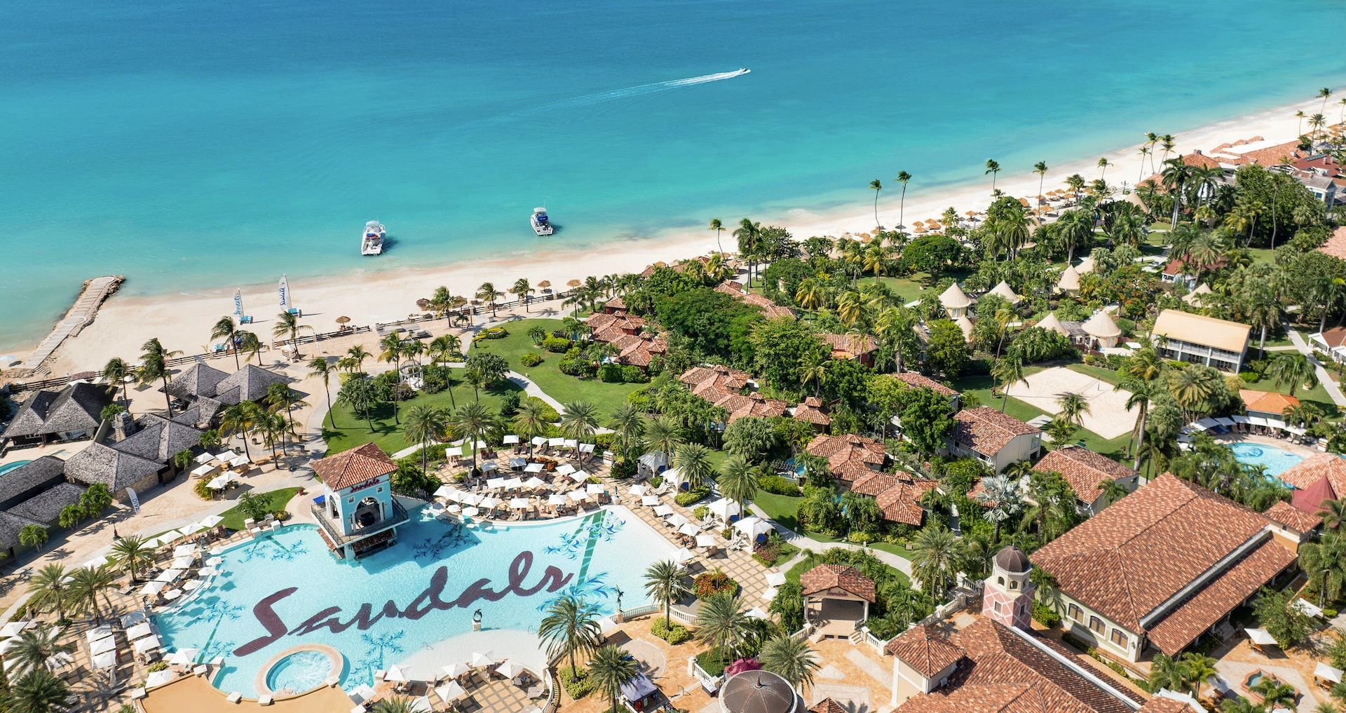 Resort exterior at Sandals Grande Antigua Resort & Spa