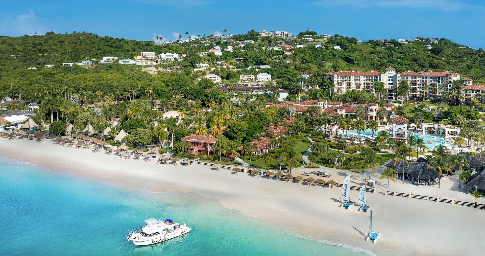 Resort exterior at Sandals Grande Antigua Resort & Spa