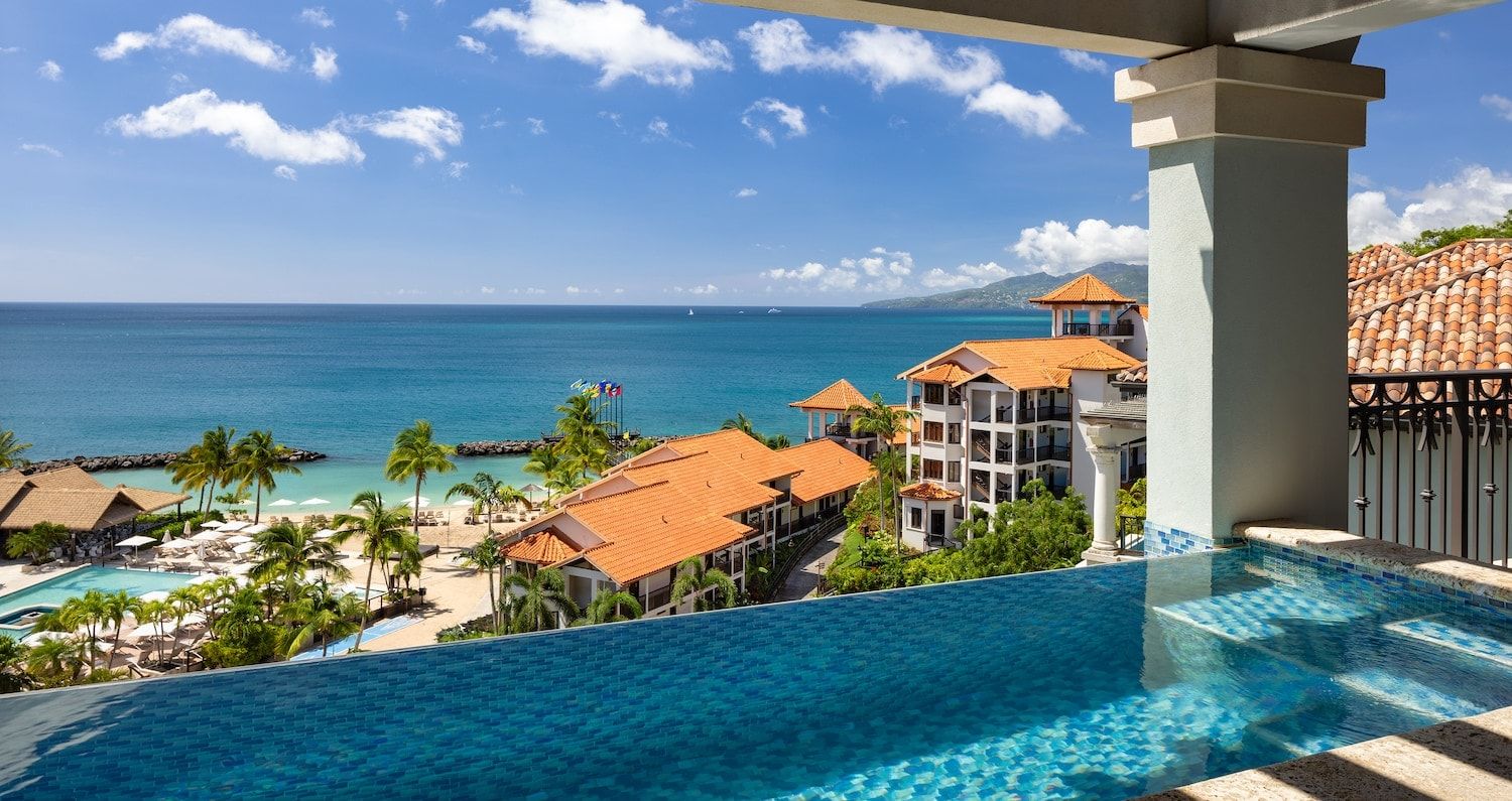Resort exterior at Sandals Grenada Resort & Spa