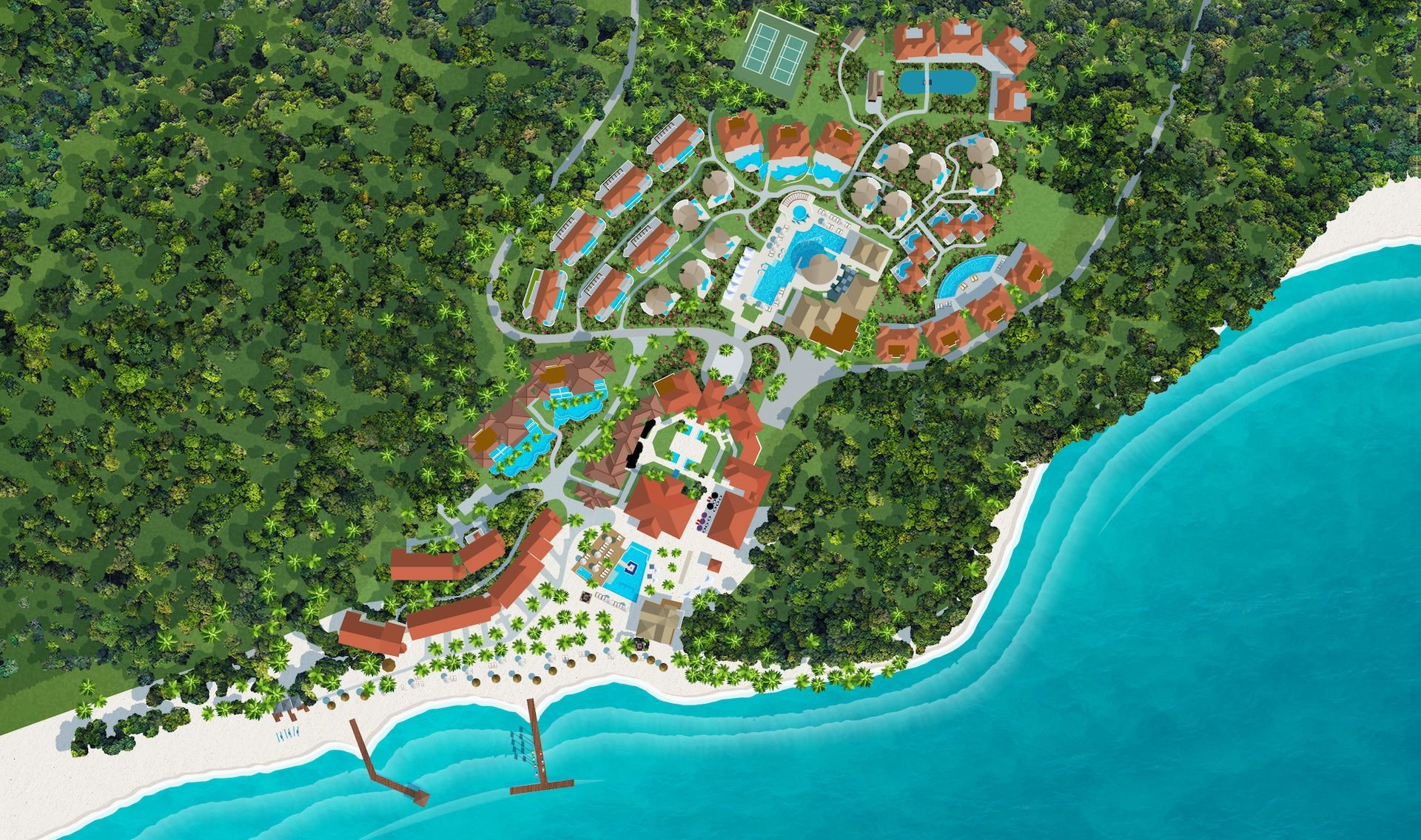 Resort exterior at Sandals Grenada Resort & Spa