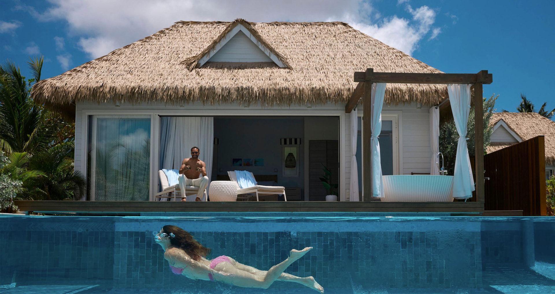 Resort exterior at Sandals Halcyon Beach
