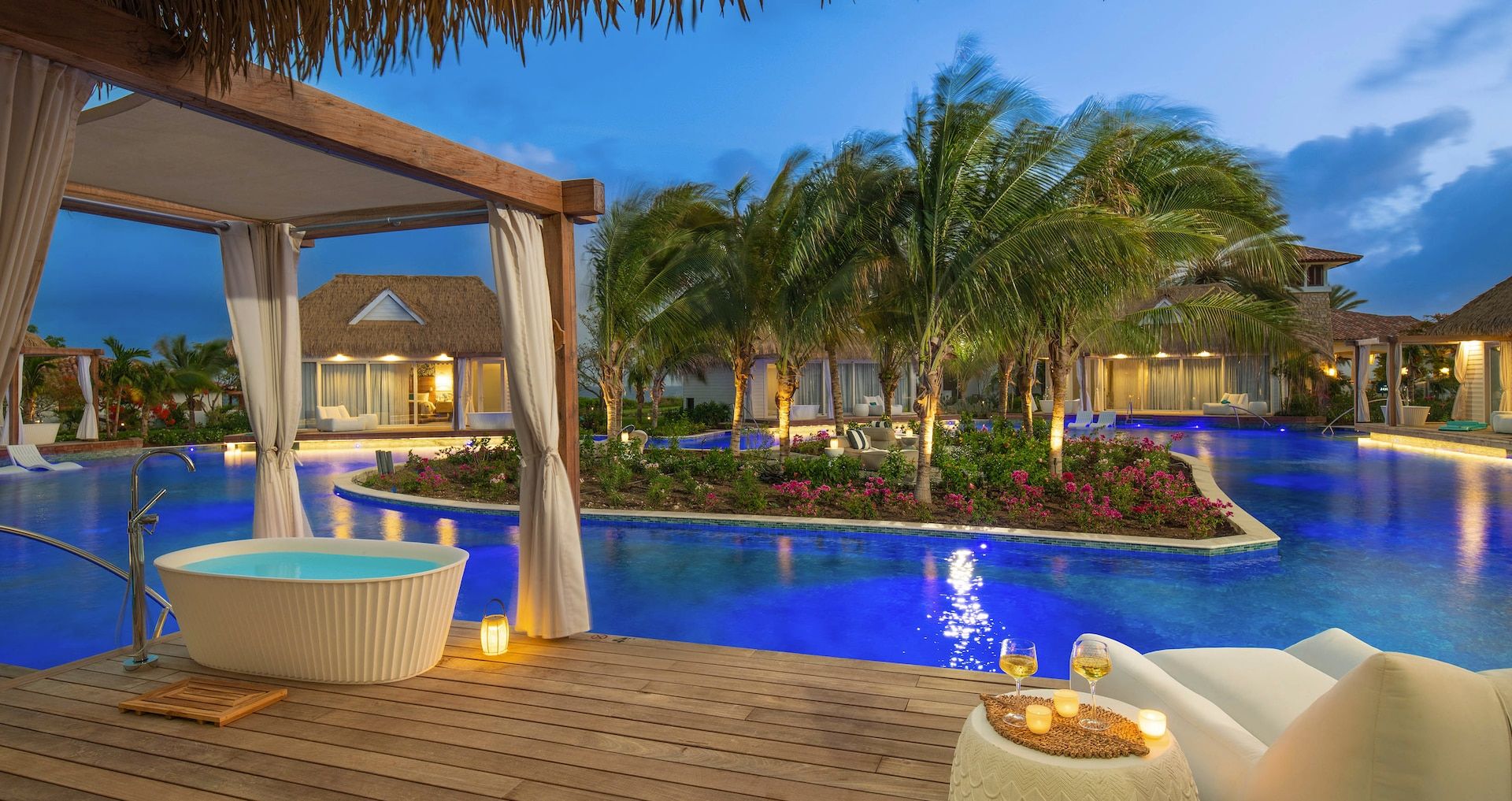 Resort exterior at Sandals Halcyon Beach