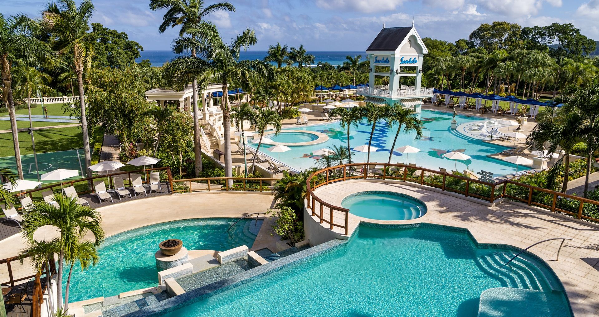 Resort exterior at Sandals Ochi Beach Resort