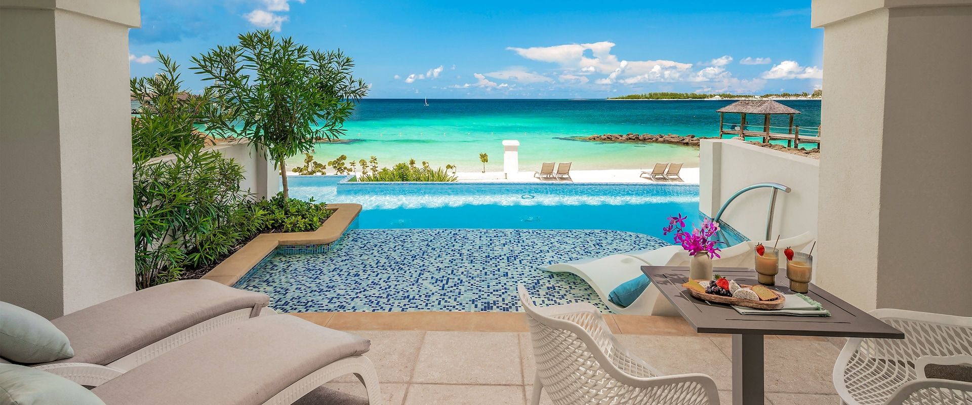 Guest room at Sandals Royal Bahamian Spa Resort & Offshore Island