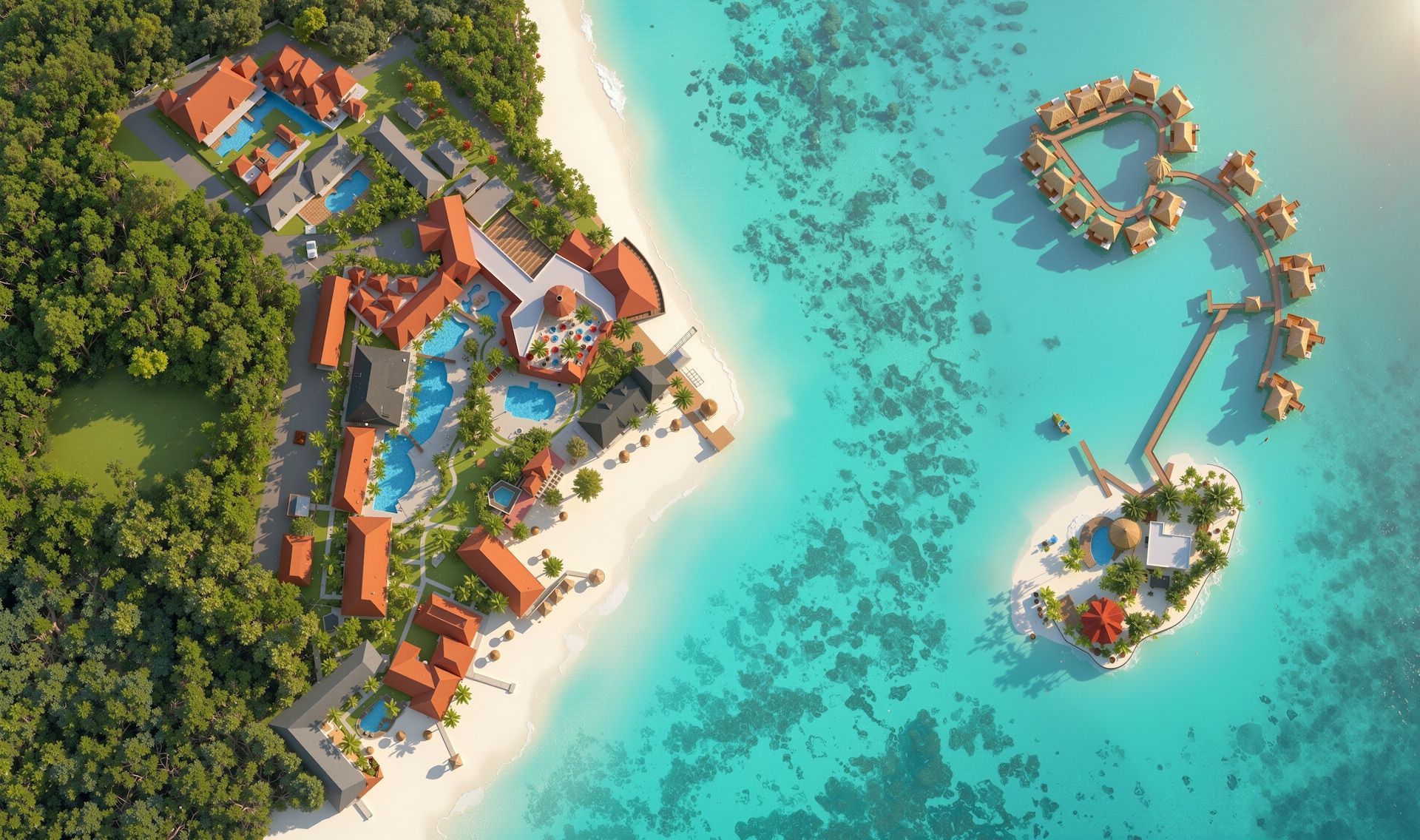 Resort exterior at Sandals Royal Caribbean Resort & Private Island
