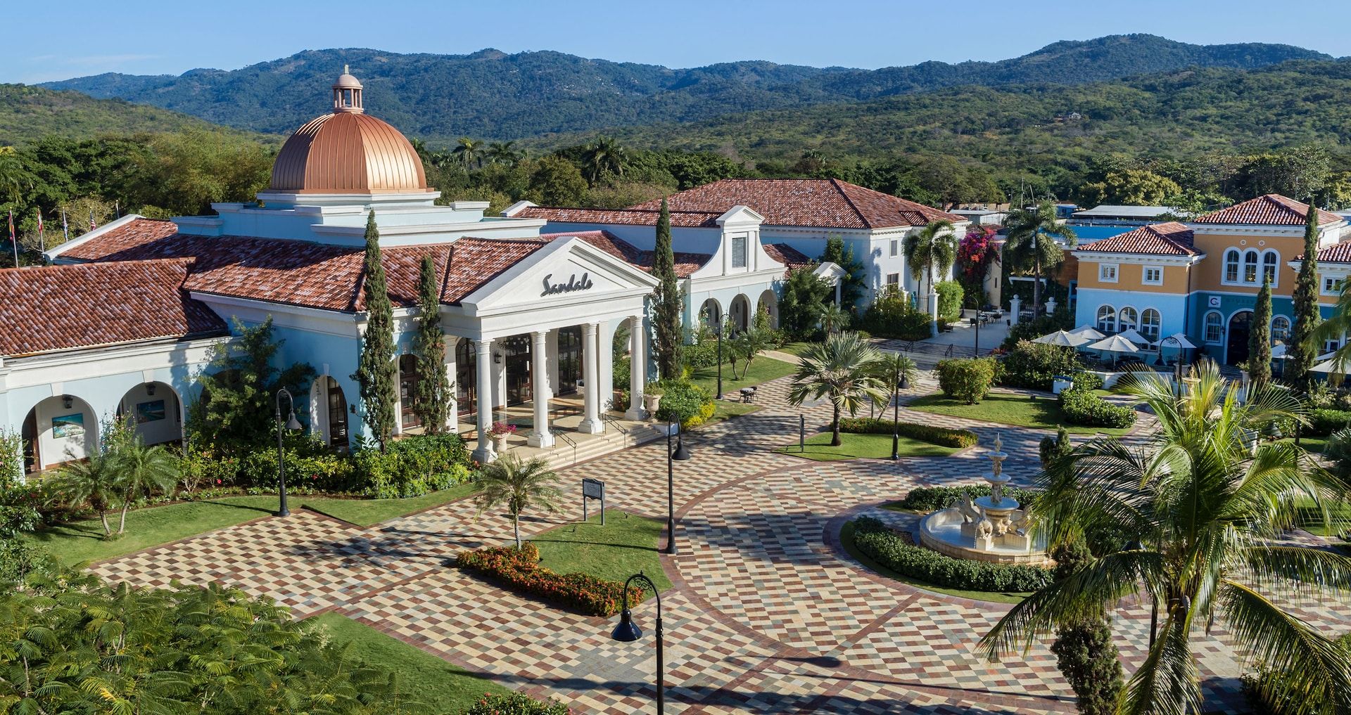 Resort exterior at Sandals South Coast