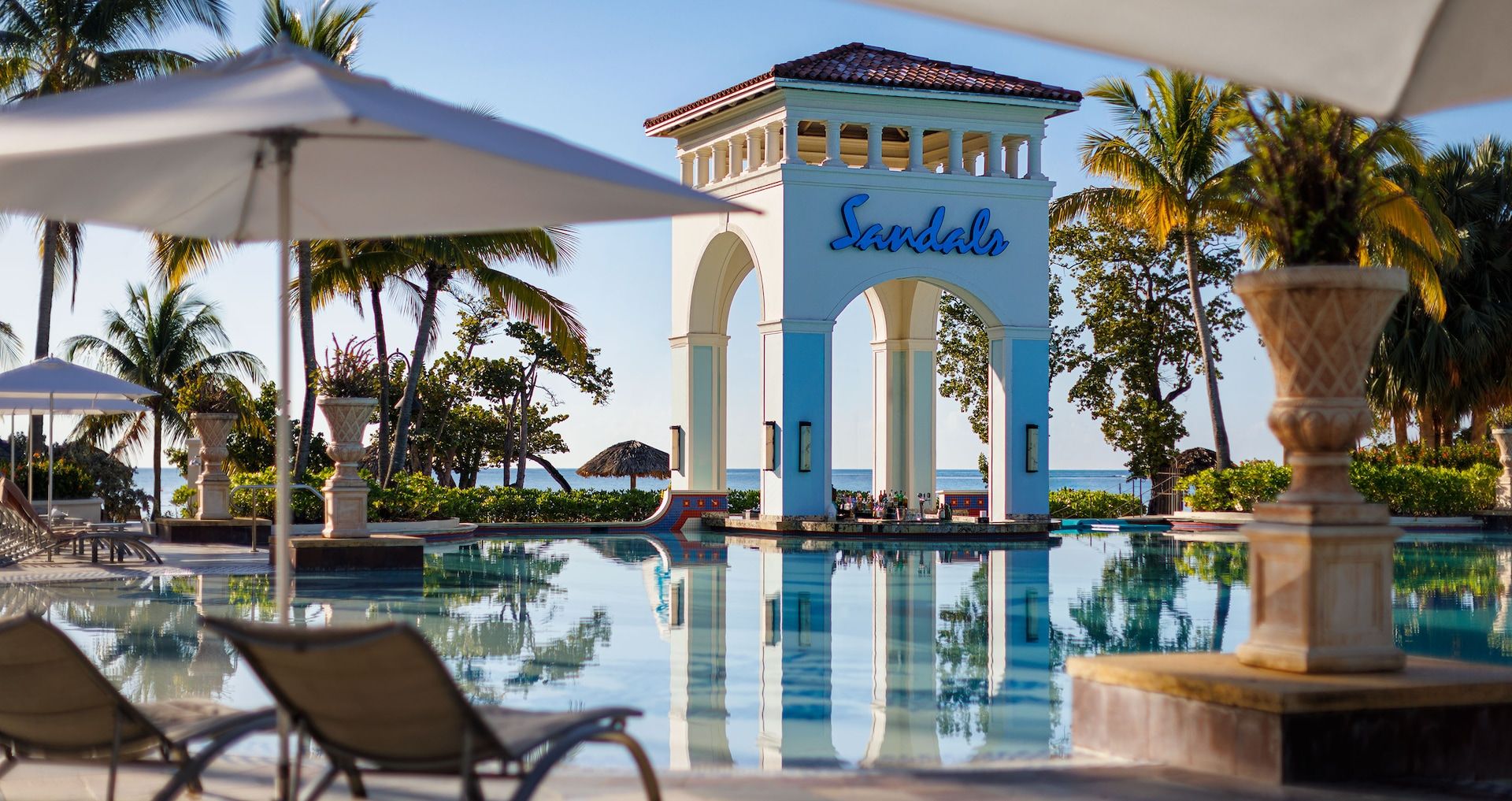 Resort exterior at Sandals South Coast