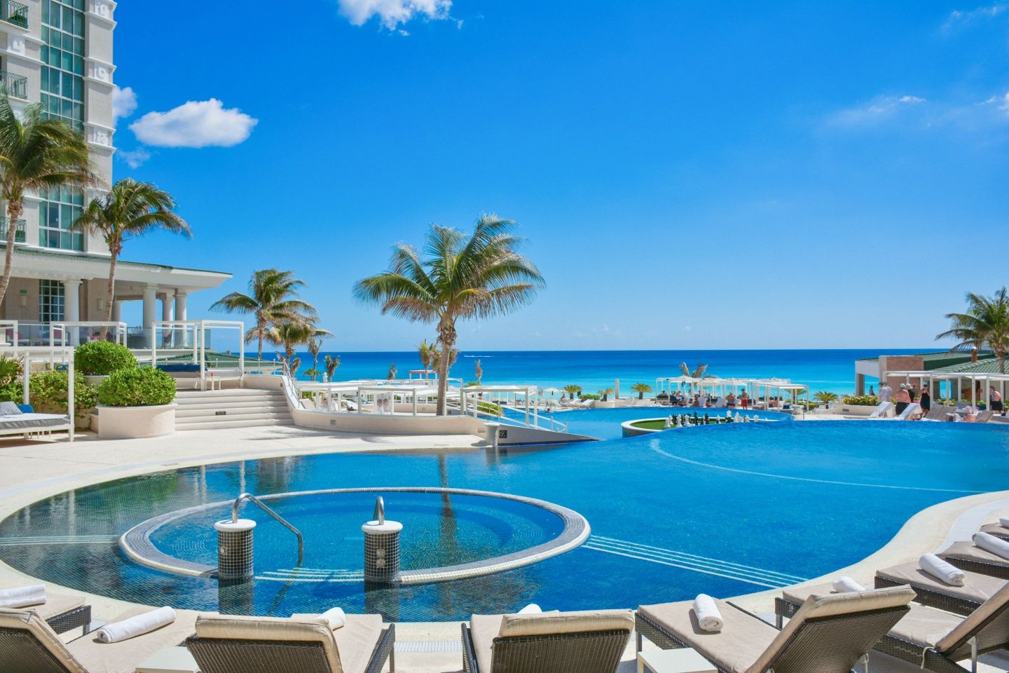 Resort exterior at Sandos Cancun Luxury Resort