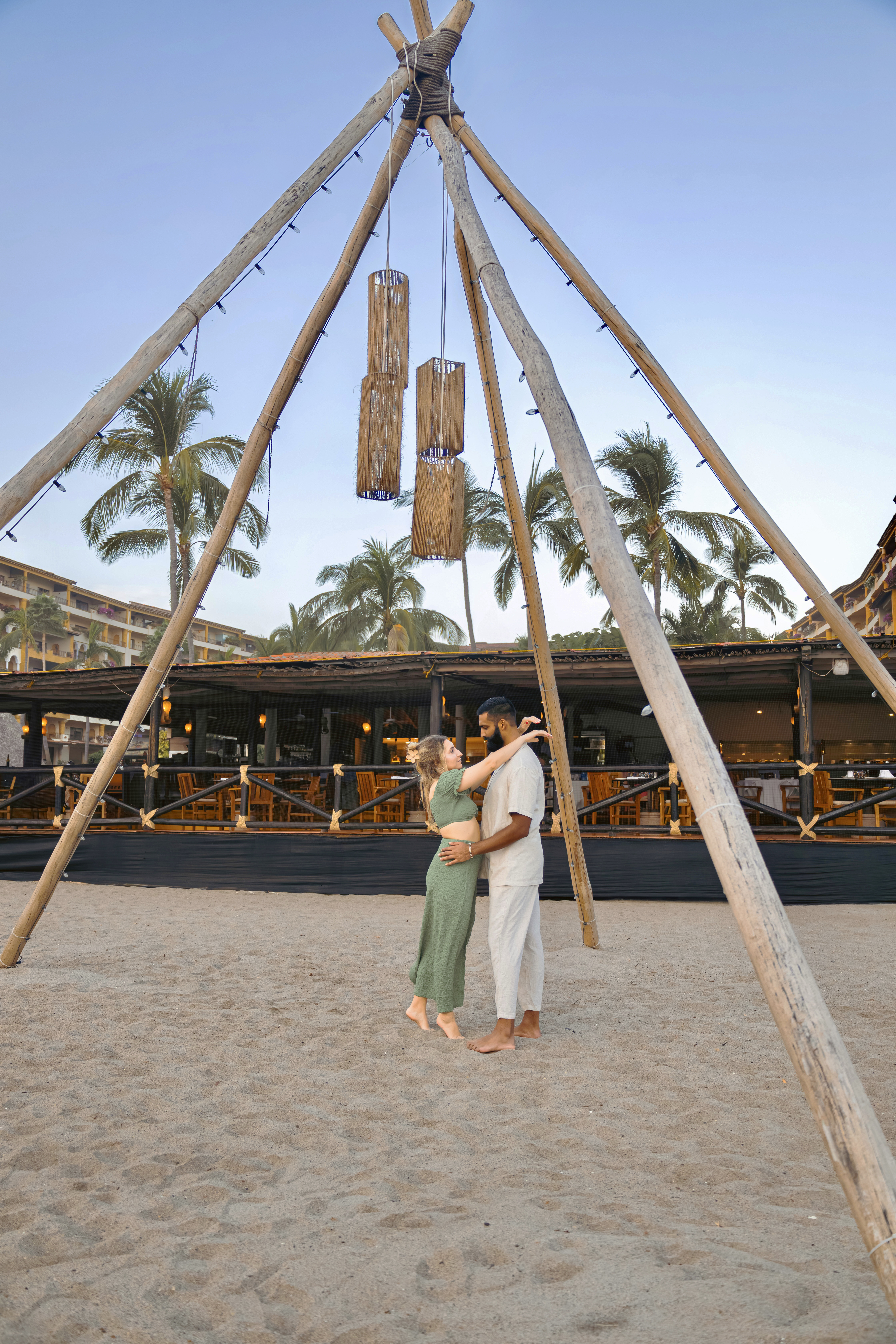 Beachfront lounging on Banderas Bay at Velas Vallarta